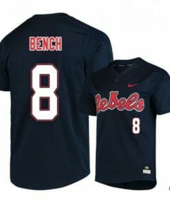 Justin Bench Jersey Ole Miss Rebels Baseball NCAA College Black Alumni #8