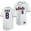 Justin Bench Jersey Ole Miss Rebels College Baseball White 8