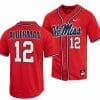 Kemp Alderman Jersey Ole Miss Rebels College Baseball Red 12