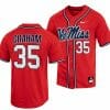 Kevin Graham Jersey Ole Miss Rebels College Baseball Red 35