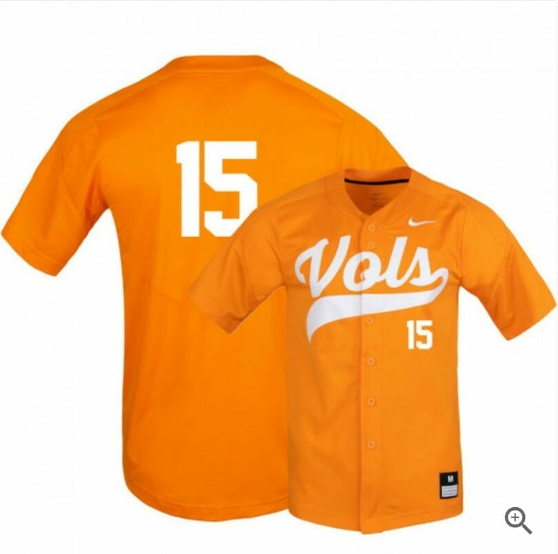 Kody Davidson Jersey Tennessee Volunteers Baseball NCAA College Elite Orange Alumni #15
