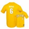 LSU Tigers 6 Gavin Dugas Yellow Elite College Baseball Jersey