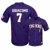 LSU Tigers 7 Giovanni DiGiacomo Purple Elite College Baseball Jersey