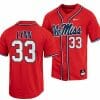 Lance LynnJersey Ole Miss Rebels College Baseball Red 33
