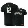 Long Beach State Dirtbags 12 Calvin Estrada Black Baseball Jersey