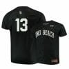 Long Beach State Dirtbags 13 Aidan Malm Black Baseball Jersey