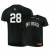 Long Beach State Dirtbags 28 Thomas Greely Black Baseball Jersey