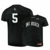 Long Beach State Dirtbags 5 Chase Luttrell Black Baseball Jersey