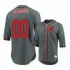 Louisville Cardinals Gray Custom Name and Number Baseball Jersey
