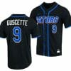 Mac Guscette Jersey Florida Gators College Baseball Full Button Black 9