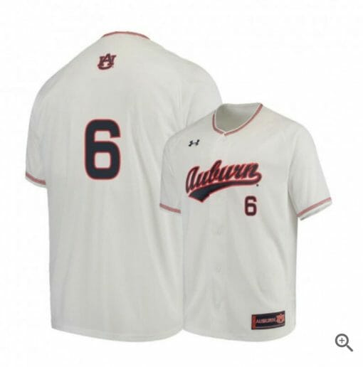 Matt Scheffler Jersey Auburn Tigers Baseball NCAA College White Alumni #6