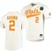 Maui Ahuna Jersey Tennessee Volunteers 2 Natural 2023 NCAA Baseball College World Series OMAHA 8