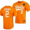 Maui Ahuna Jersey Tennessee Volunteers 2 Orange 2023 NCAA Baseball College World Series OMAHA 8