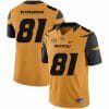 Missouri Tigers #81 Albert Okwuegbunam College Football Jersey Gold