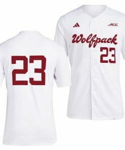 NC State Wolfpack Baseball Jersey NCAA College Team White #23
