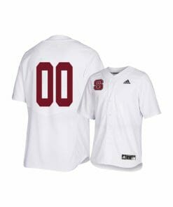 NC State Wolfpack White Custom Name Number College Baseball Jersey