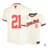 Nate Rombach Jersey Texas Tech Red Raiders Baseball NCAA College Cream Alumni 21