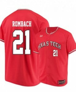 Nate Rombach Jersey Texas Tech Red Raiders Baseball NCAA College Red Alumni #21