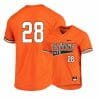 Oklahoma State Cowboys 28 Caeden Trenkle Orange Elite Baseball Jersey