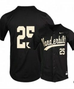 Parker Noland Jersey Vanderbilt Commodores Baseball NCAA College Black Alumni #25