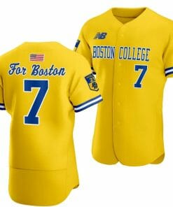 Patrick Roche Jersey Boston College Eagles Baseball Boston Strong 10th anniversary Gold #7