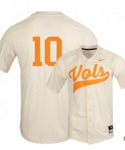 Pete Derkay Jersey Tennessee Volunteers Baseball NCAA College Elite White #10