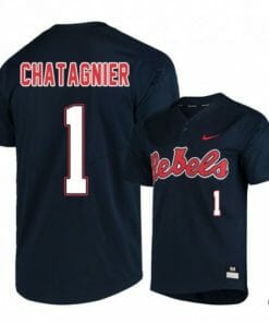 Peyton Chatagnier Jersey Ole Miss Rebels Baseball NCAA College Black Alumni #1