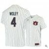 Rankin Woley Jersey Auburn Tigers Baseball NCAA College White Blue Alumni 4