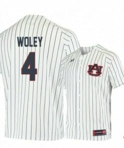 Rankin Woley Jersey Auburn Tigers Baseball NCAA College White Blue Alumni #4