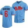 Reagan Burford Jersey Ole Miss Rebels College Baseball Blue 6