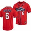 Reagan Burford Jersey Ole Miss Rebels College Baseball Red 6