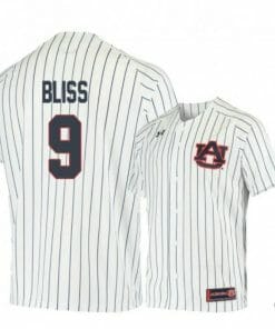 Ryan Bliss Jersey Auburn Tigers Baseball NCAA College White Blue Alumni #9