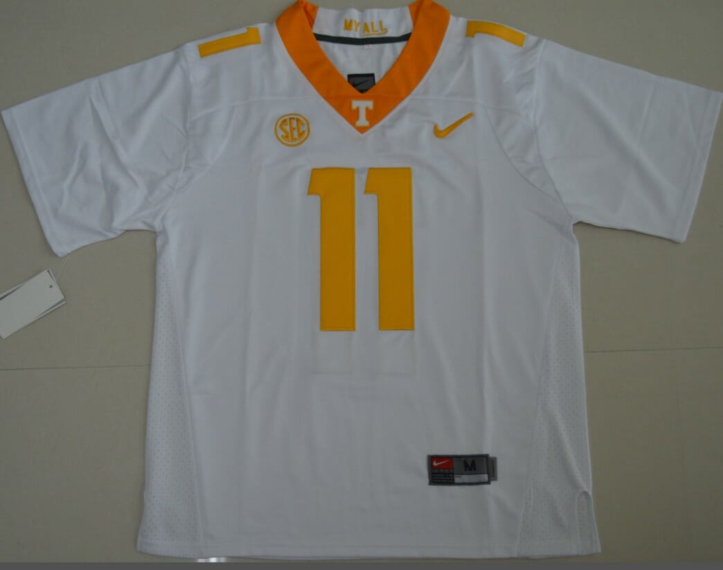 Tennessee Volunteers Joshua Dobbs Jersey #11 Football NCAA Jerseys White