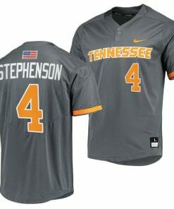 Seth Stephenson Jersey Tennessee Volunteers College Baseball Grey #4