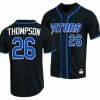 Sterlin Thompson Jersey Florida Gators College Baseball Full Button Black 26