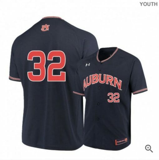 Tanner Burns Jersey Auburn Tigers Baseball NCAA College Navy Alumni #32