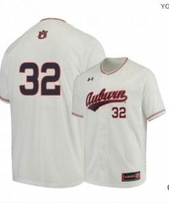 Tanner Burns Jersey Auburn Tigers Baseball NCAA College White Alumni #32