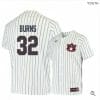 Tanner Burns Jersey Auburn Tigers Baseball NCAA College White Blue Alumni 32