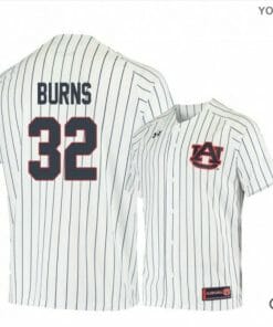 Tanner Burns Jersey Auburn Tigers Baseball NCAA College White Blue Alumni #32
