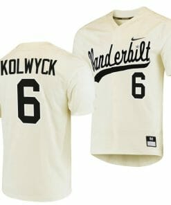 Tate Kolwyck Jersey Vanderbilt Commodores College Baseball Replica Cream #6