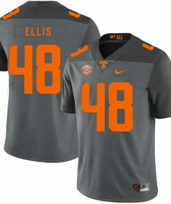 Tennessee Volunteers Alex Ellis #48 Jersey Football NCAA Jerseys Grey