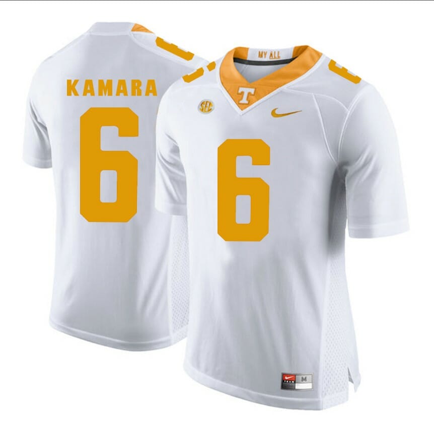 Tennessee Volunteers Alvin Kamara #6 Jersey Football NCAA Jerseys White