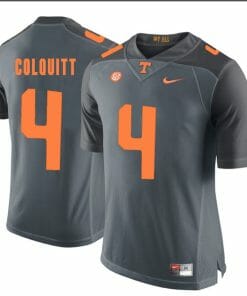 Tennessee Volunteers Britton Colquitt Jersey #4 Football NCAA Jerseys Grey