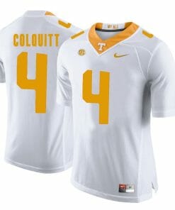 Tennessee Volunteers Britton Colquitt Jersey #4 Football NCAA Jerseys White