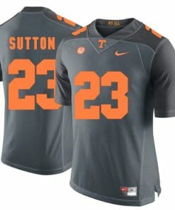 Tennessee Volunteers Cameron Sutton Jersey #23 Football NCAA Jerseys Grey