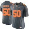 Tennessee Volunteers Corey Vereen Jersey #50 Football NCAA Jerseys Gray