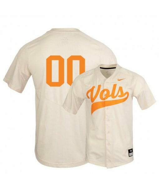 Tennessee Volunteers Elite White Custom Name Number Baseball Jersey