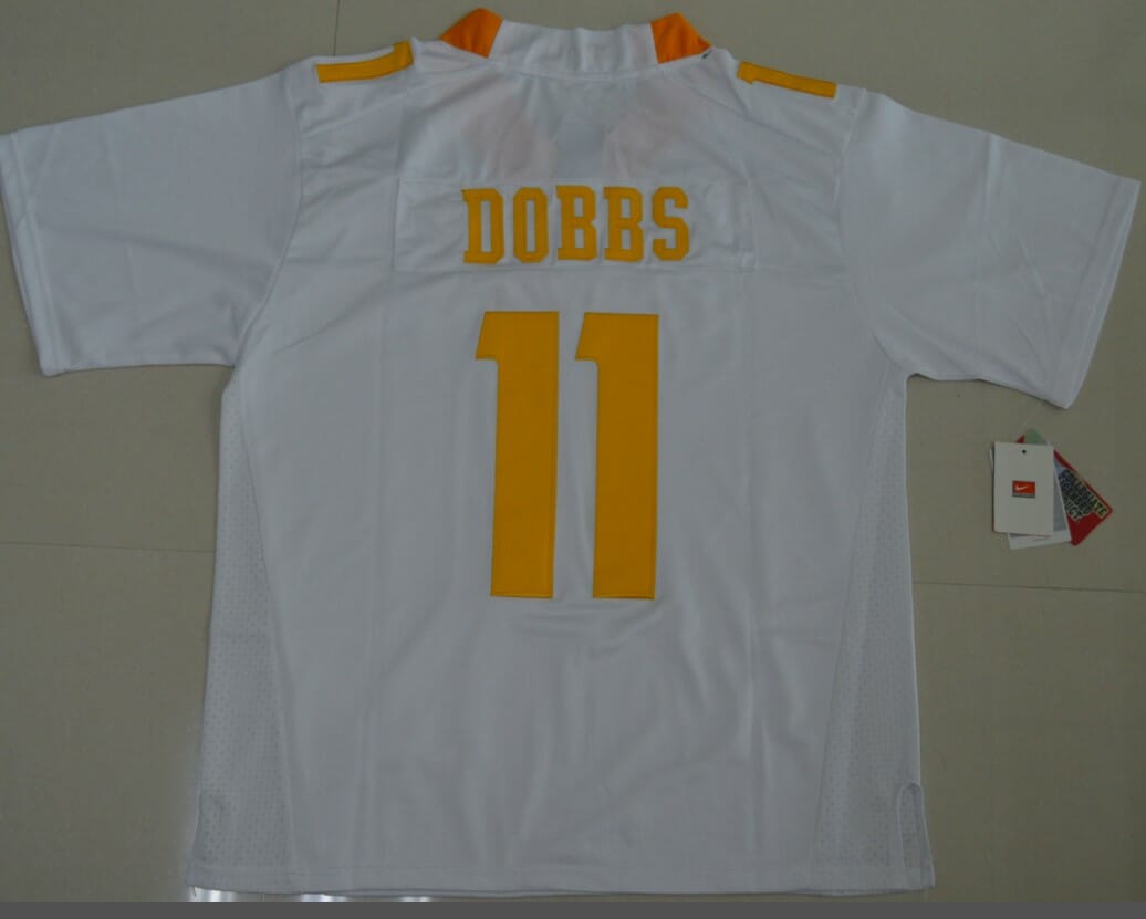 Tennessee Volunteers Joshua Dobbs Jersey #11 Football NCAA Jerseys White