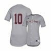 Texas A and M Aggies 10 Hunter Coleman Gray College Baseball Jersey