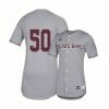 Texas A and M Aggies 50 Will Frizzell Gray College Baseball Jersey